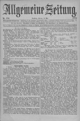 Allgemeine Zeitung Freitag 14. Mai 1875