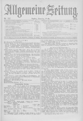 Allgemeine Zeitung Donnerstag 27. Mai 1875