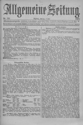 Allgemeine Zeitung Freitag 4. Juni 1875