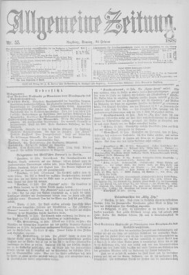 Allgemeine Zeitung Sonntag 24. Februar 1878