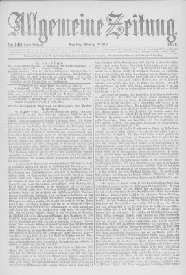 Allgemeine Zeitung Montag 20. Mai 1878