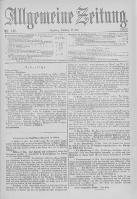 Allgemeine Zeitung Dienstag 28. Mai 1878