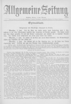 Allgemeine Zeitung Montag 3. Juni 1878