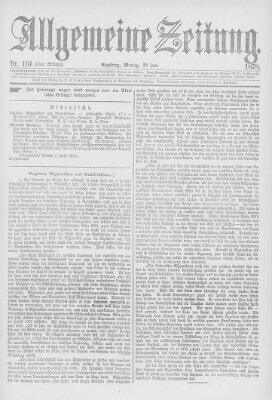 Allgemeine Zeitung Montag 10. Juni 1878