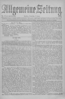 Allgemeine Zeitung Donnerstag 2. Januar 1879