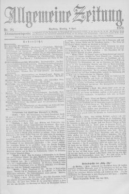 Allgemeine Zeitung Dienstag 8. April 1879