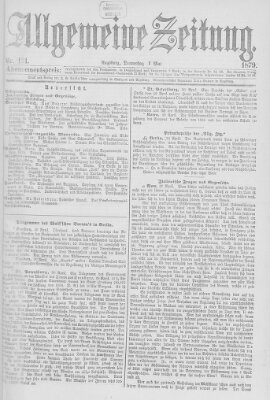 Allgemeine Zeitung Donnerstag 1. Mai 1879