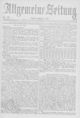 Allgemeine Zeitung Samstag 3. Mai 1879