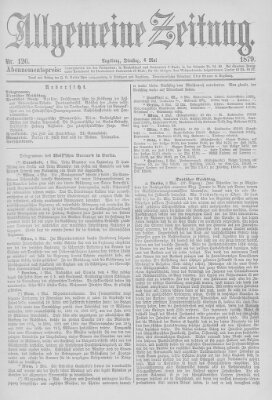 Allgemeine Zeitung Dienstag 6. Mai 1879