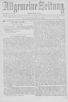 Allgemeine Zeitung Montag 2. Juni 1879