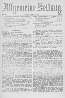 Allgemeine Zeitung Tuesday 24. June 1879
