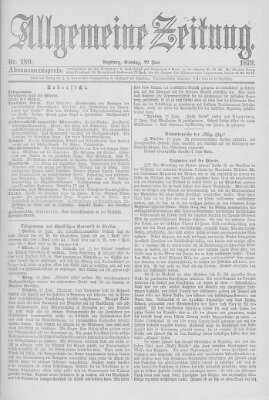 Allgemeine Zeitung Sonntag 29. Juni 1879