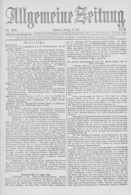 Allgemeine Zeitung Freitag 18. Juli 1879