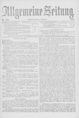 Allgemeine Zeitung Sonntag 2. November 1879