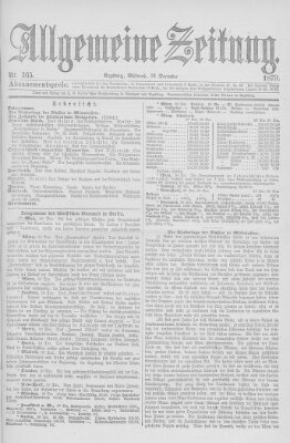 Allgemeine Zeitung Mittwoch 31. Dezember 1879