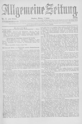 Allgemeine Zeitung Montag 5. Januar 1880