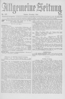 Allgemeine Zeitung Donnerstag 6. Mai 1880