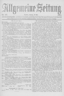 Allgemeine Zeitung Sonntag 16. Mai 1880