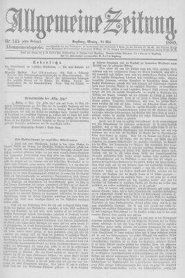 Allgemeine Zeitung Montag 24. Mai 1880