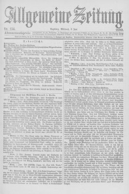 Allgemeine Zeitung Mittwoch 2. Juni 1880