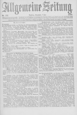 Allgemeine Zeitung Samstag 5. Juni 1880