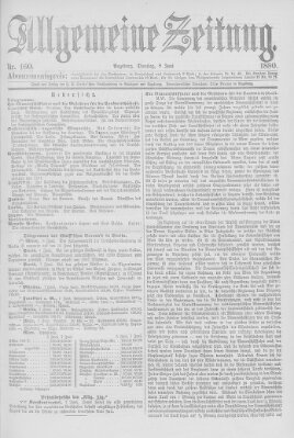 Allgemeine Zeitung Dienstag 8. Juni 1880