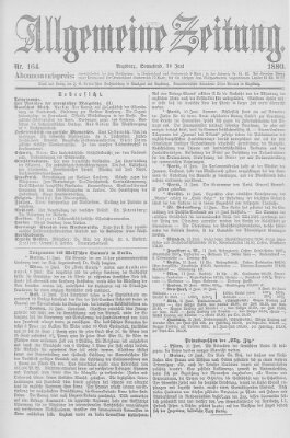 Allgemeine Zeitung Samstag 12. Juni 1880