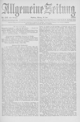 Allgemeine Zeitung Montag 28. Juni 1880