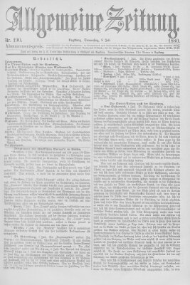 Allgemeine Zeitung Donnerstag 8. Juli 1880