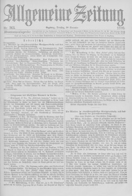 Allgemeine Zeitung Dienstag 28. Dezember 1880