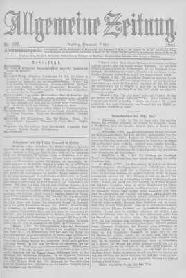 Allgemeine Zeitung Samstag 7. Mai 1881