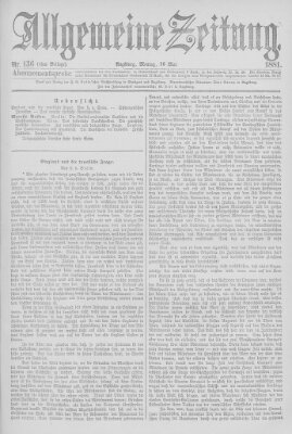 Allgemeine Zeitung Montag 16. Mai 1881