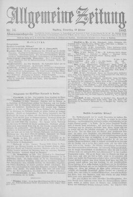 Allgemeine Zeitung Donnerstag 23. Februar 1882