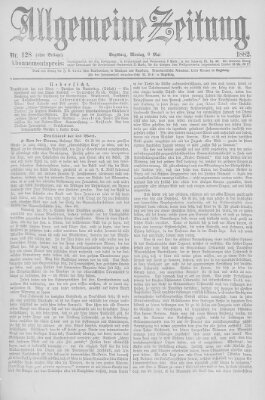 Allgemeine Zeitung Montag 8. Mai 1882