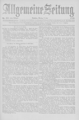 Allgemeine Zeitung Montag 5. Juni 1882