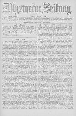 Allgemeine Zeitung Montag 26. Juni 1882