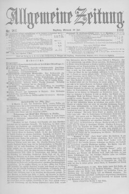 Allgemeine Zeitung Mittwoch 26. Juli 1882