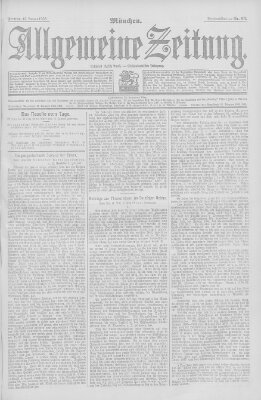 Allgemeine Zeitung Freitag 10. Januar 1908