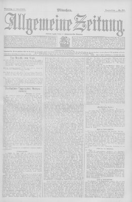 Allgemeine Zeitung Dienstag 21. Januar 1908