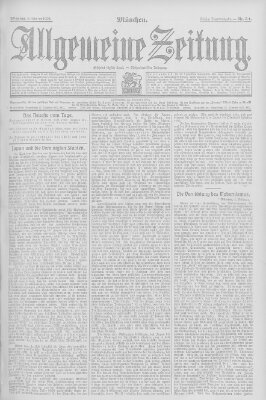 Allgemeine Zeitung Montag 3. Februar 1908