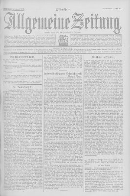 Allgemeine Zeitung Mittwoch 5. Februar 1908