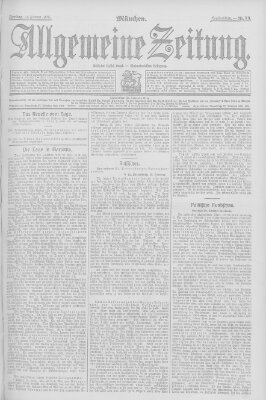 Allgemeine Zeitung Freitag 14. Februar 1908