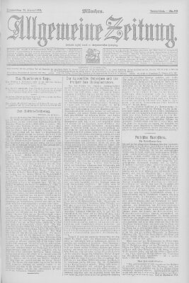 Allgemeine Zeitung Donnerstag 20. Februar 1908