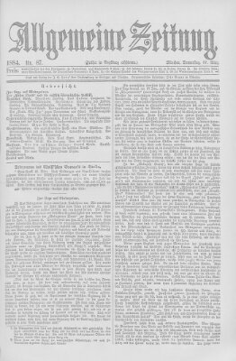 Allgemeine Zeitung Donnerstag 27. März 1884