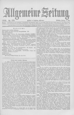 Allgemeine Zeitung Freitag 9. Mai 1884