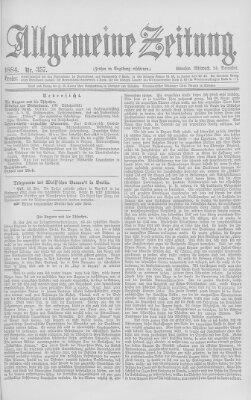 Allgemeine Zeitung Mittwoch 24. Dezember 1884