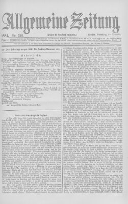 Allgemeine Zeitung Donnerstag 25. Dezember 1884