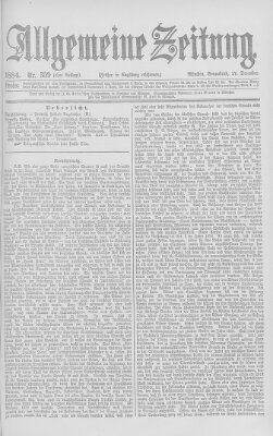 Allgemeine Zeitung Samstag 27. Dezember 1884