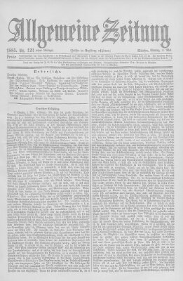 Allgemeine Zeitung Montag 4. Mai 1885