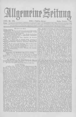 Allgemeine Zeitung Mittwoch 6. Mai 1885